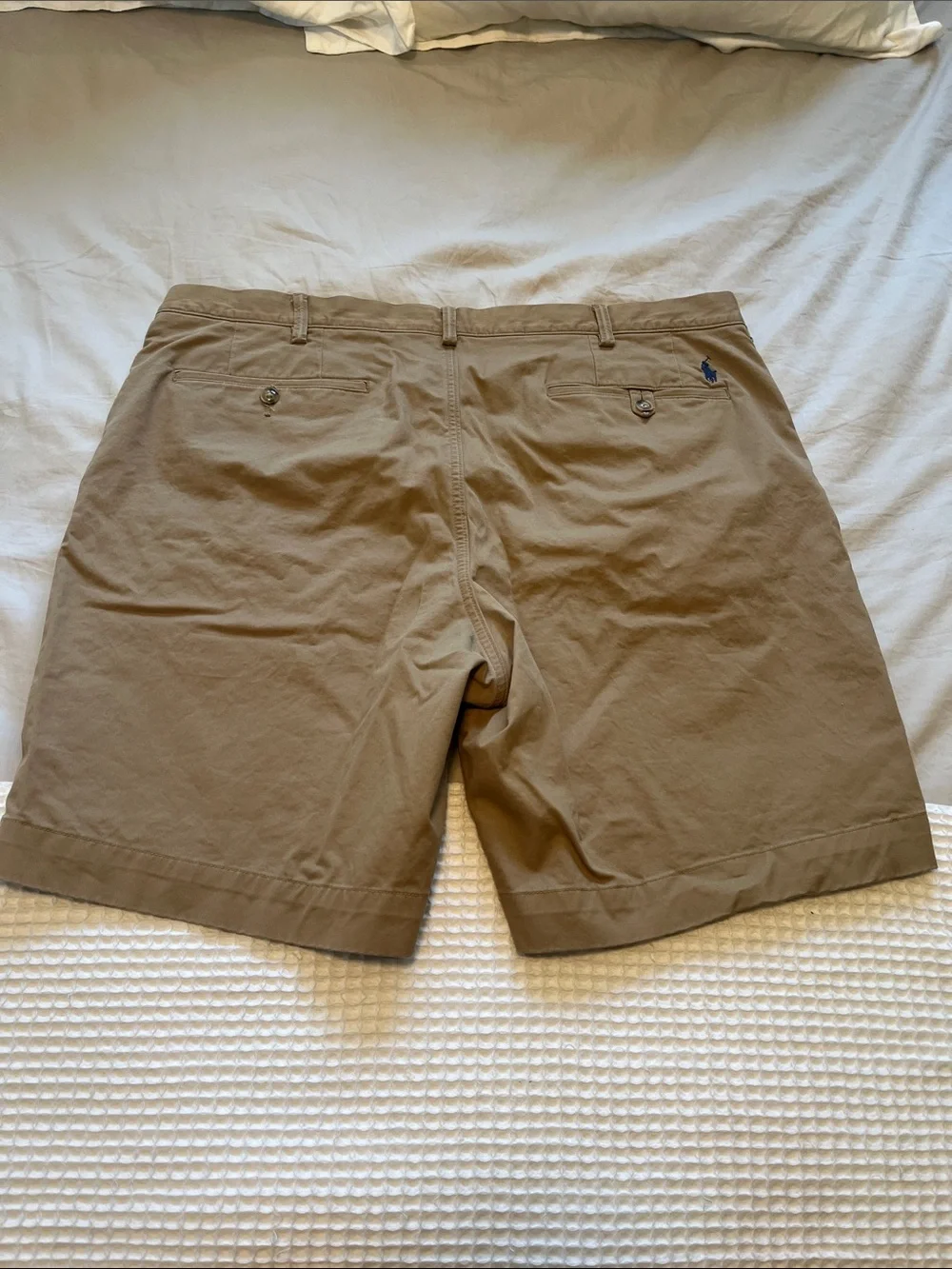 Polo by Ralph Lauren Men's Tan Flat-Front Chino Shorts